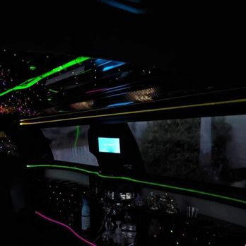 Supplied evening limousine interior